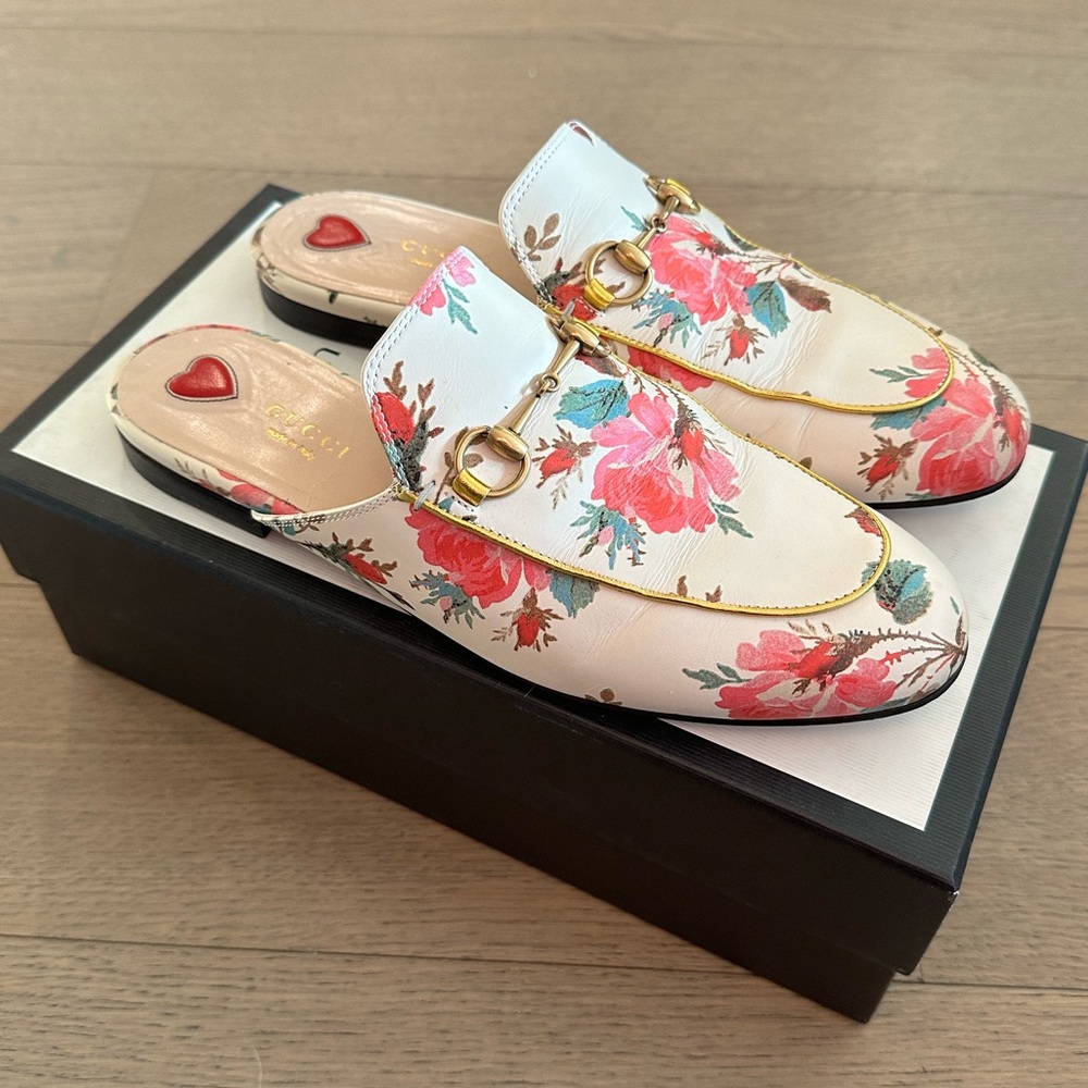 Gucci Princetown Mule Slipper floral